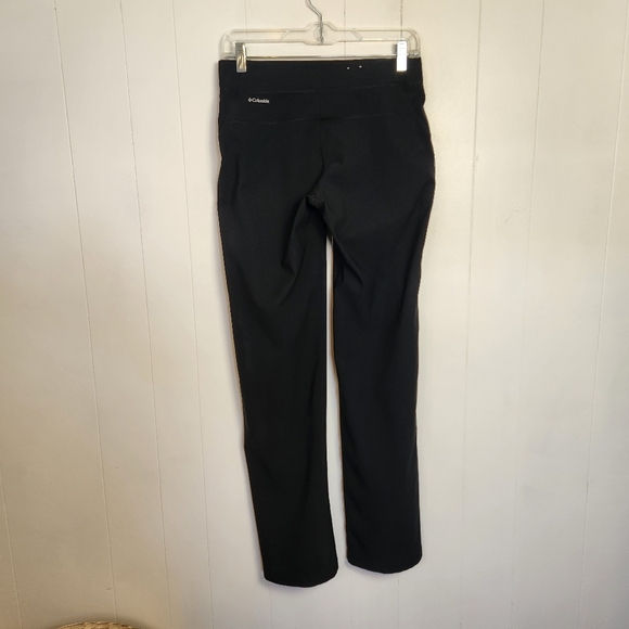 Columbia Black Straight Leg Pants Stretch Pull On Womens Size Small Hiking Upf50 - Picture 6 of 11